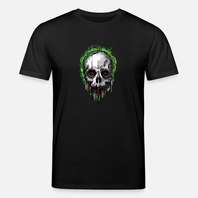 skull_scribble - T-shirt bio CREATOR Stanley/Stella Unisexe - noir