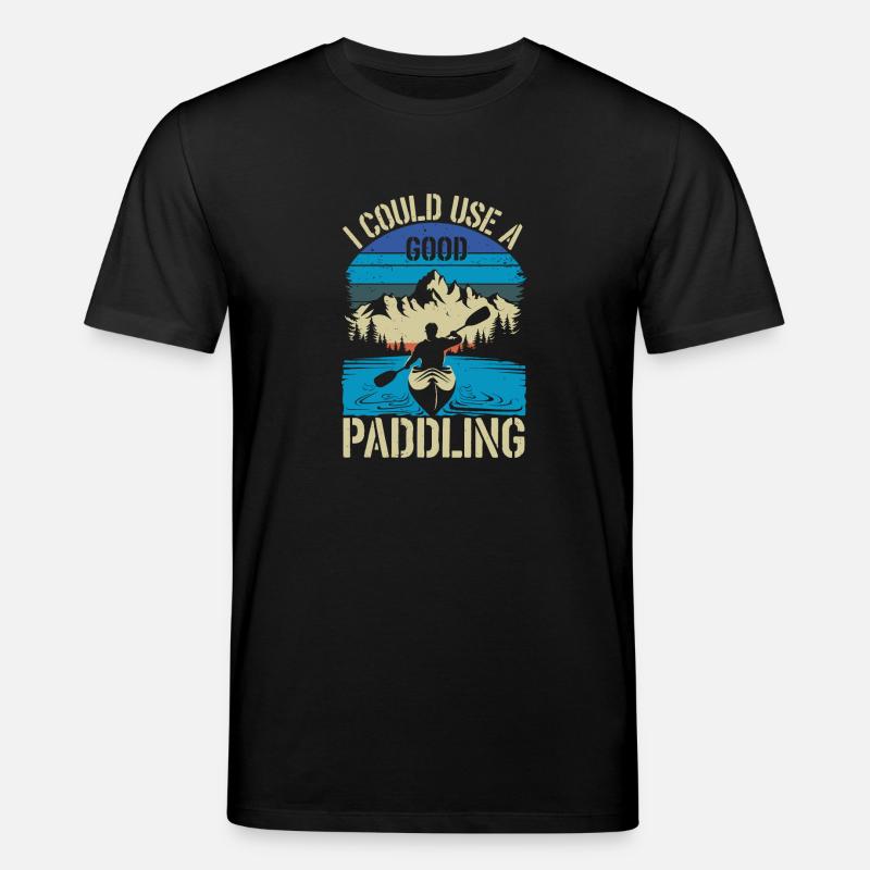 Abenteuer auf dem Wasser - Stanley/Stella Unisex Bio-T-Shirt CREATOR  - Schwarz