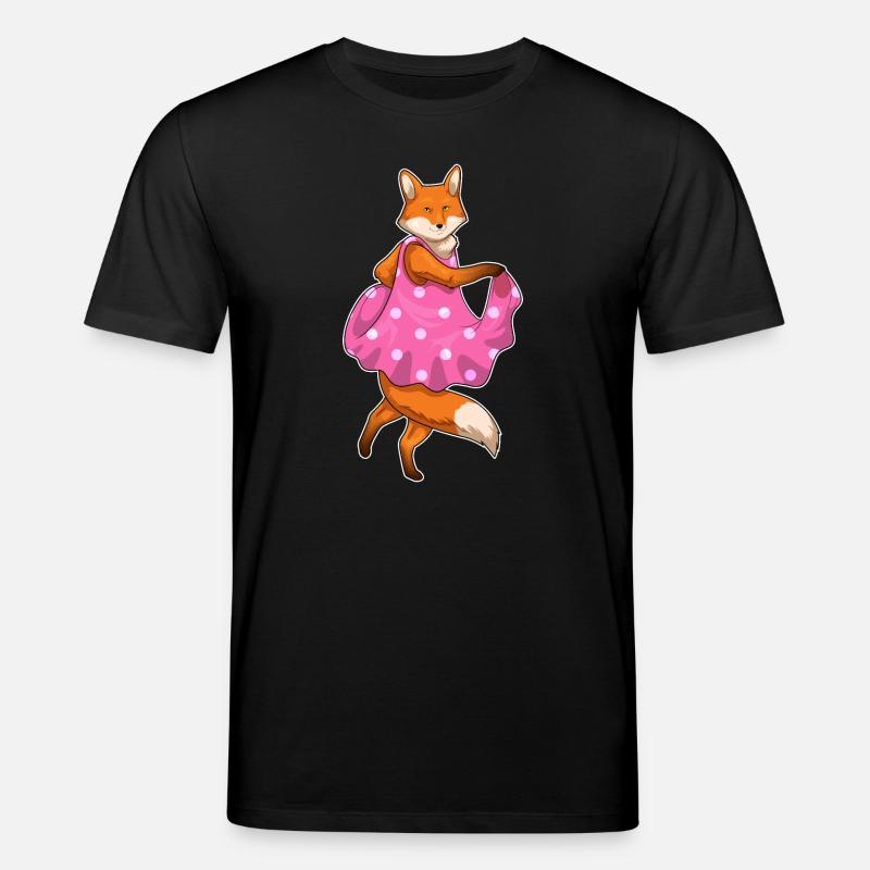 Fuchs Polka Dots Kleid - Stanley/Stella Unisex Bio-T-Shirt CREATOR  - Schwarz