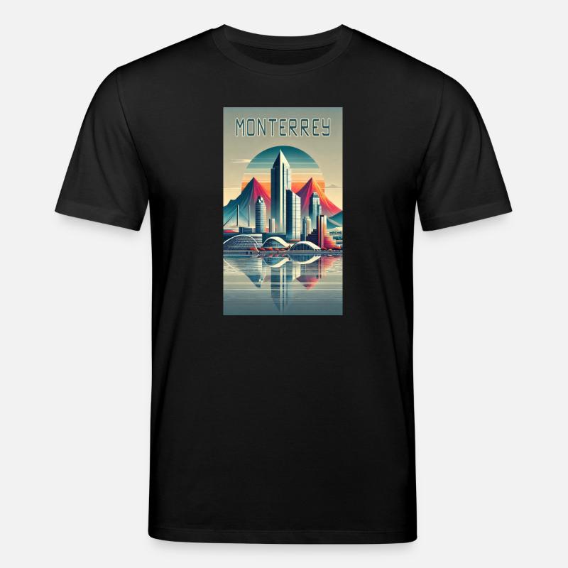 Monterrey Mexiko Modern Design - Stanley/Stella Unisex Bio-T-Shirt CREATOR  - Schwarz