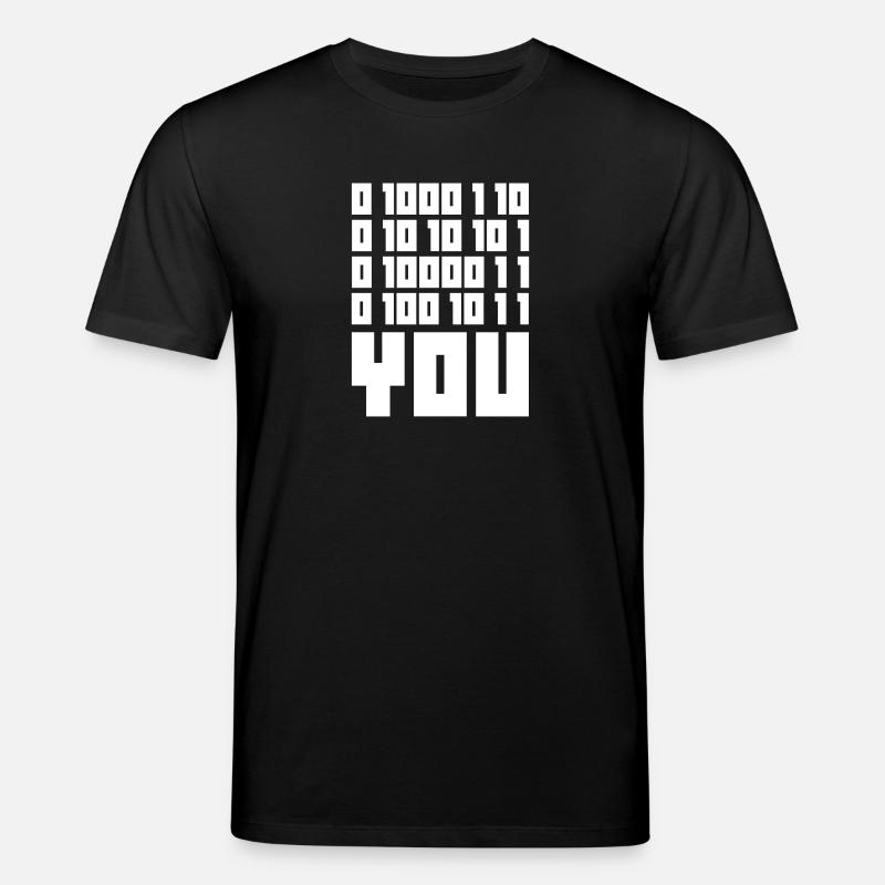 FUCK YOU - Binary code - Stanley/Stella CREATOR Unisex Organic T-Shirt - black