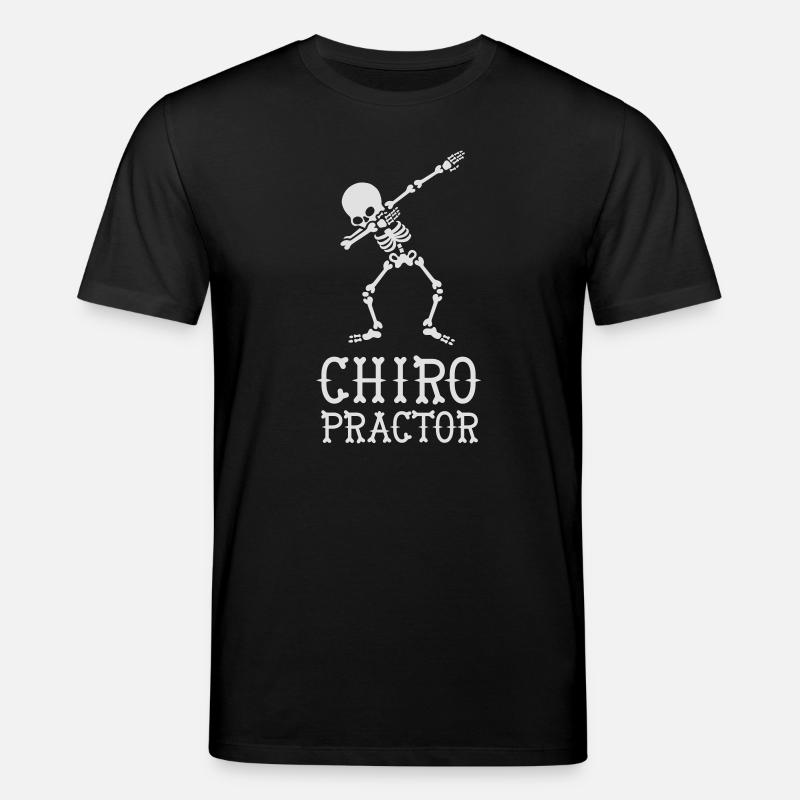Dab dabbing skeleton chiropractor - T-shirt bio CREATOR Stanley/Stella Unisexe - noir