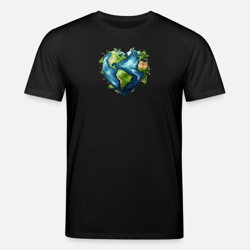 Liebe unsere Erde - Stanley/Stella Unisex Bio-T-Shirt CREATOR  - Schwarz