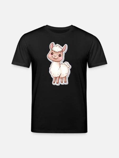 Llama Alpaca Llama Animal Gift - Stanley/Stella CREATOR Unisex Organic T-Shirt - black