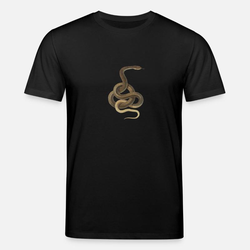 Schlange - Stanley/Stella Unisex Bio-T-Shirt CREATOR  - Schwarz