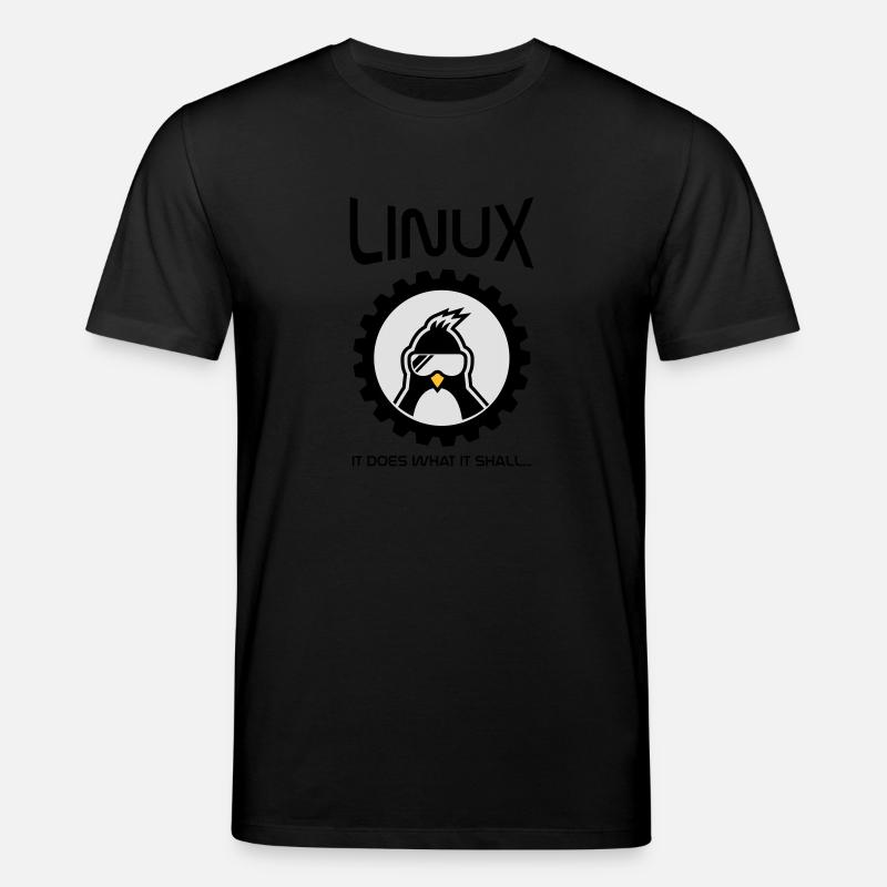 linux tut was es soll - Stanley/Stella Unisex Bio-T-Shirt CREATOR  - Schwarz