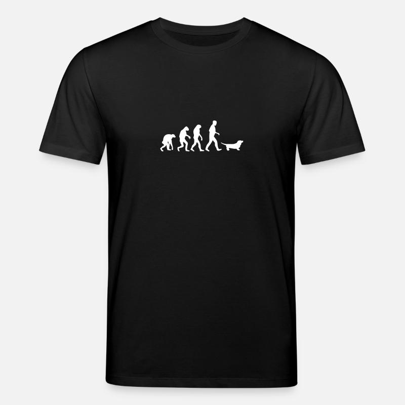 dackel evolution - Stanley/Stella Unisex Bio-T-Shirt CREATOR  - Schwarz