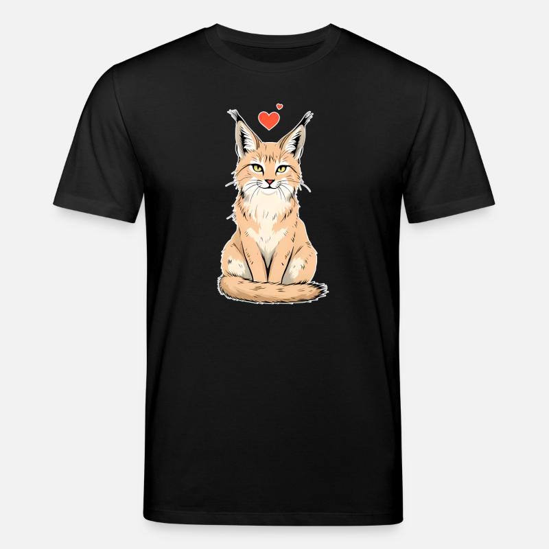 Luchs mit Herz – Wild & Liebevoll - Stanley/Stella Unisex Bio-T-Shirt CREATOR  - Schwarz