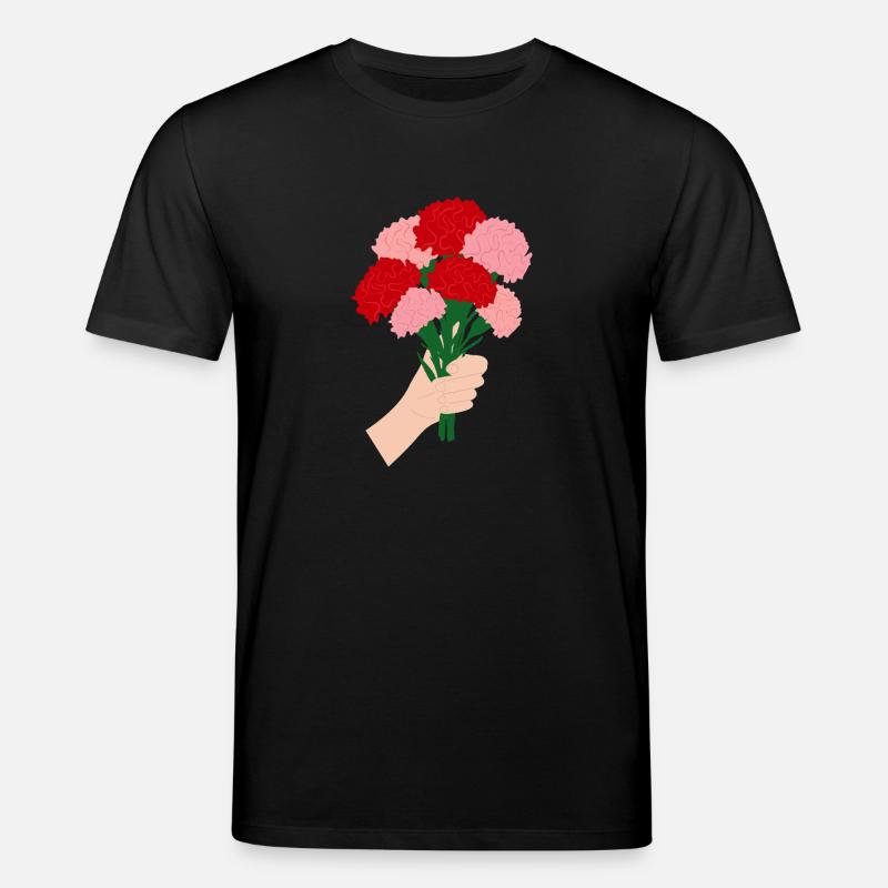 Pour vous- Fleur d’œillet rouge3 - T-shirt bio CREATOR Stanley/Stella Unisexe - noir
