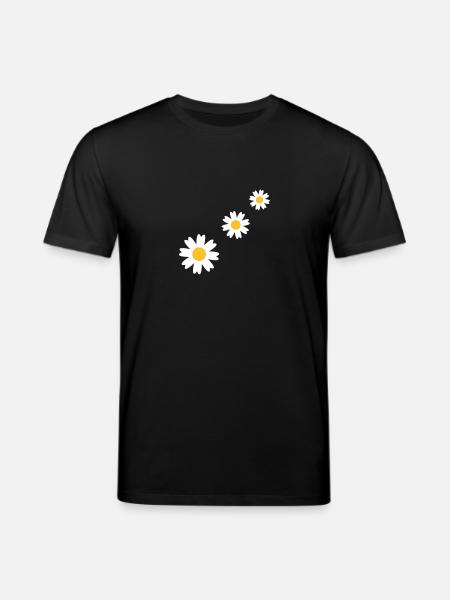 3_flowers - Stanley/Stella CREATOR Unisex Organic T-Shirt - black