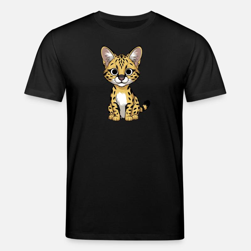 Serval - Stanley/Stella Unisex Bio-T-Shirt CREATOR  - Schwarz