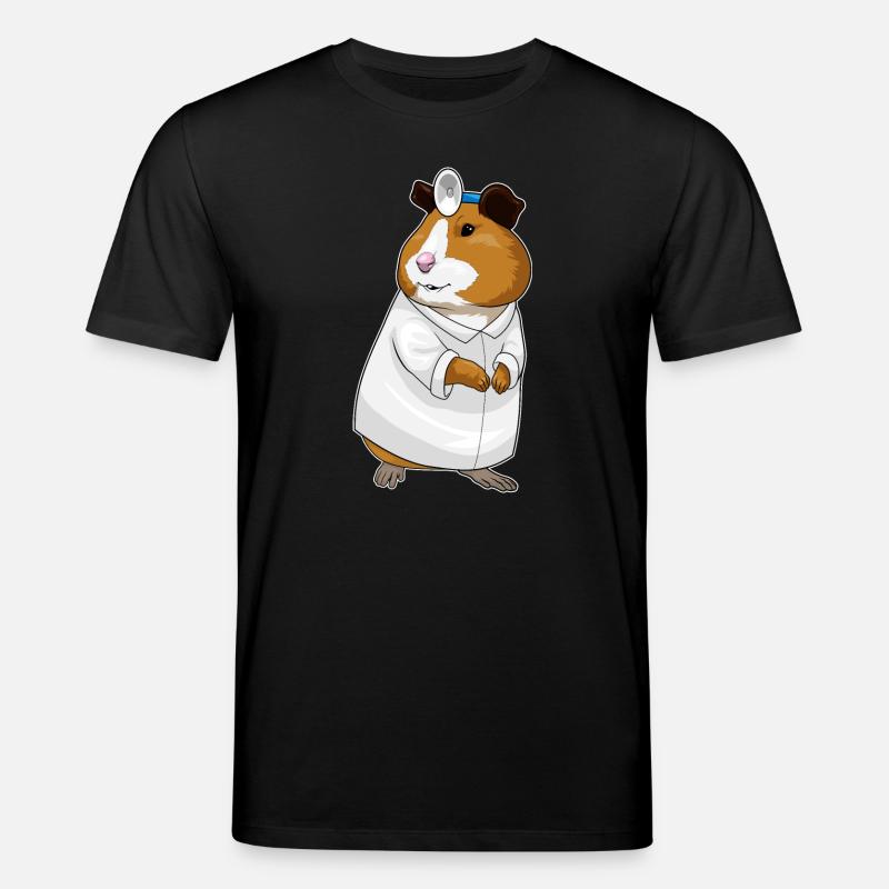 Hamster Arzt Arztkittel - Stanley/Stella Unisex Bio-T-Shirt CREATOR  - Schwarz