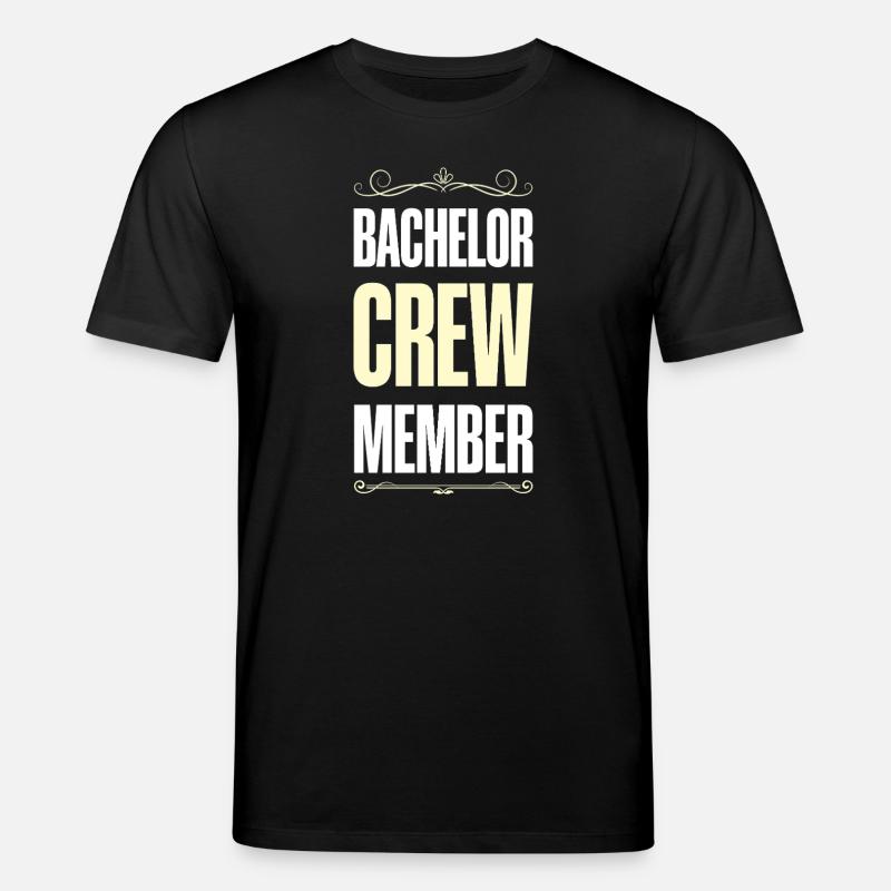 Bachelor Crew - Stanley/Stella Unisex Bio-T-Shirt CREATOR  - Schwarz