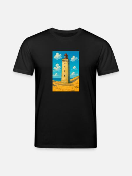 Rubjerg Knude Fyr - Stanley/Stella CREATOR Unisex Organic T-Shirt - black