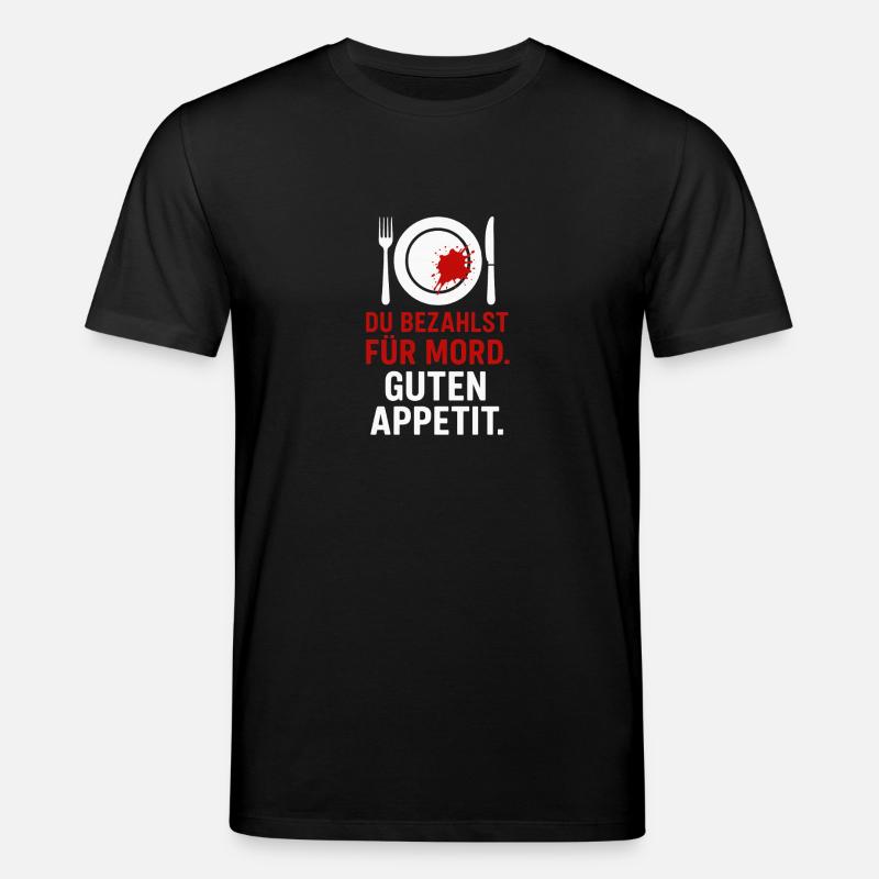 Meurtre dans l’assiette - T-shirt bio CREATOR Stanley/Stella Unisexe - noir