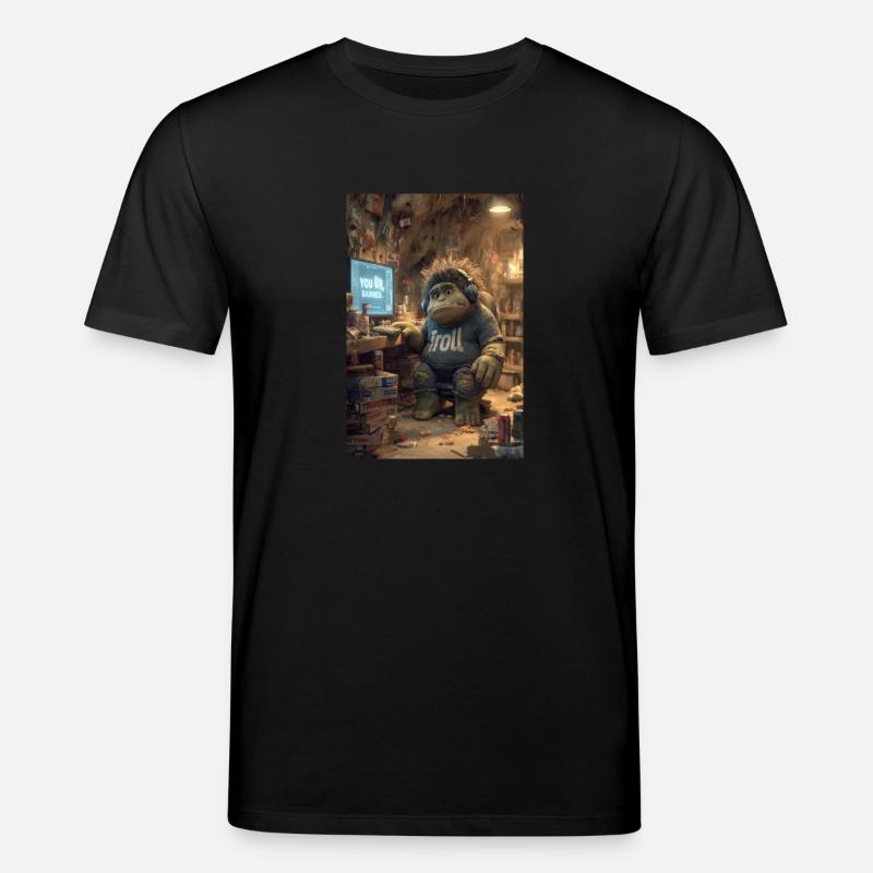 Internet-Troll wird gesperrt - Stanley/Stella Unisex Bio-T-Shirt CREATOR  - Schwarz