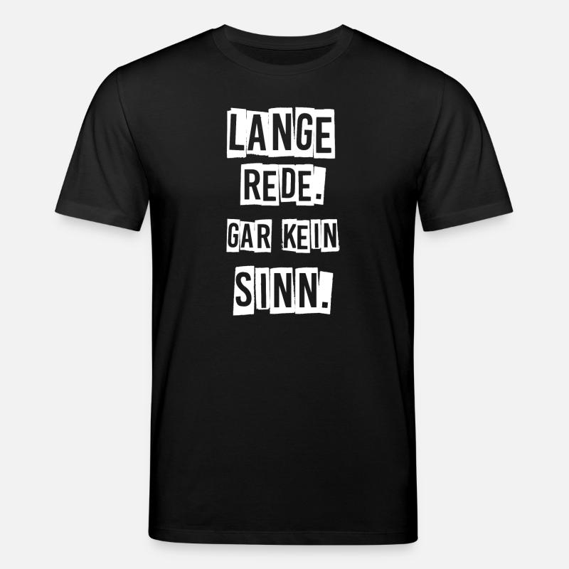 Lange rede. - Stanley/Stella Unisex Bio-T-Shirt CREATOR  - Schwarz