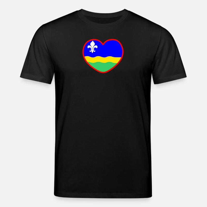 Das Herz der Flefonland-Flagge Flevoland - Stanley/Stella Unisex Bio-T-Shirt CREATOR  - Schwarz