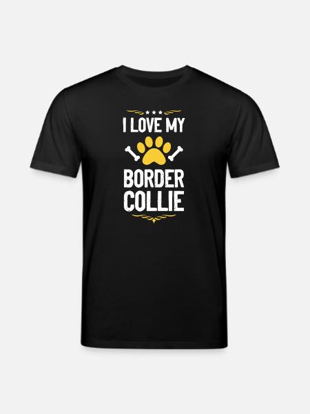 J’adore mon Border Collie - T-shirt bio CREATOR Stanley/Stella Unisexe - noir