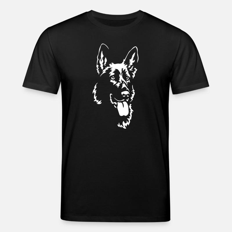 German Shepherd Head "Black Edition" - Stanley/Stella CREATOR Unisex Organic T-Shirt - black