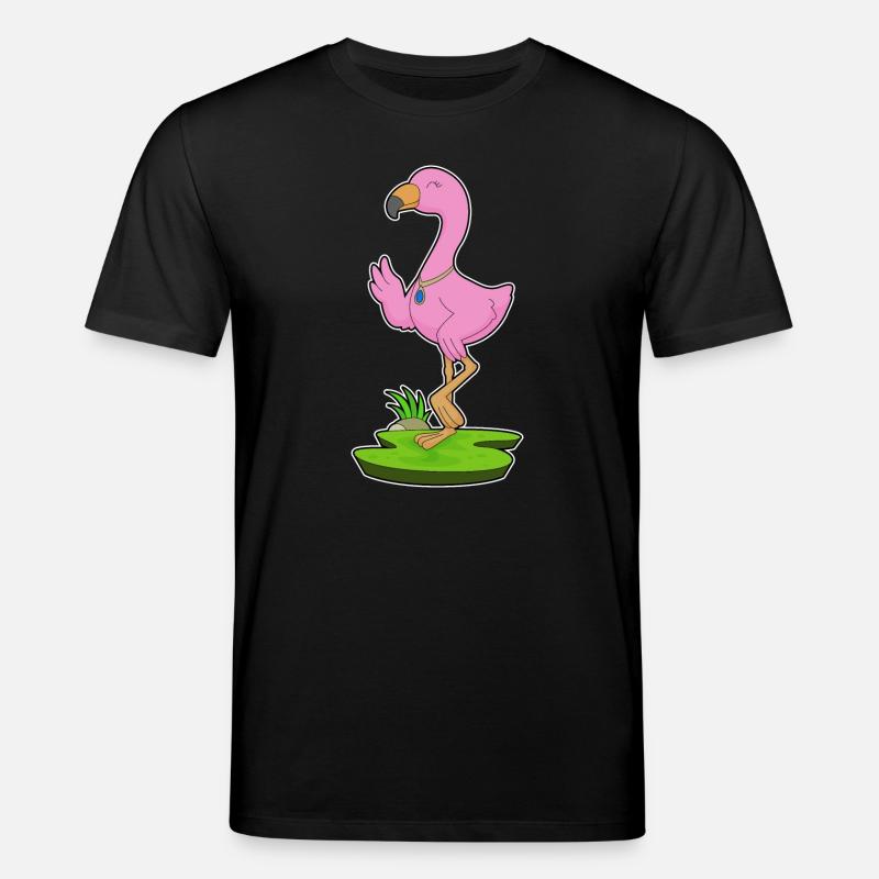 Flamingo Halskette - Stanley/Stella Unisex Bio-T-Shirt CREATOR  - Schwarz