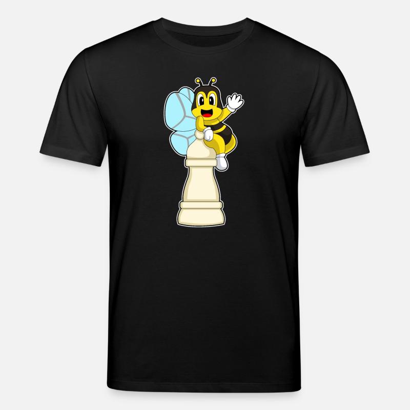 Schachfigur Bauer Biene Schach - Stanley/Stella Unisex Bio-T-Shirt CREATOR - Schwarz