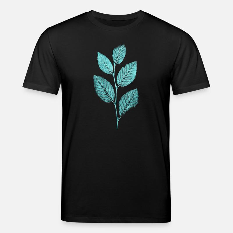 Leaf branch / leaves beech forest - Stanley/Stella CREATOR Unisex Organic T-Shirt - black