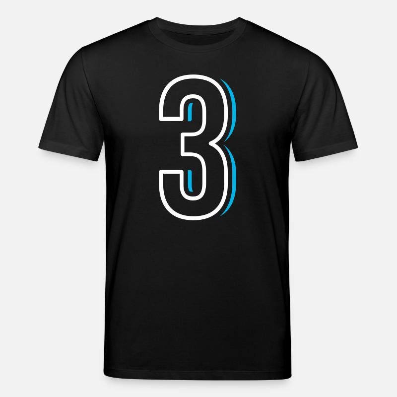 Nummer 3 - Drei - Stanley/Stella Unisex Bio-T-Shirt CREATOR  - Schwarz