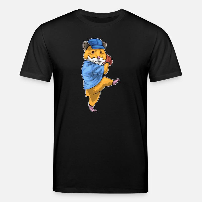 Hamster Baseball Gant de Baseball - T-shirt bio CREATOR Stanley/Stella Unisexe - noir