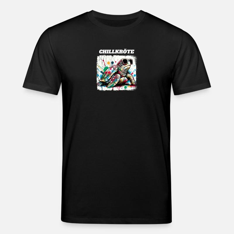 Chill Toad Turtle - Stanley/Stella CREATOR Unisex Organic T-Shirt - black