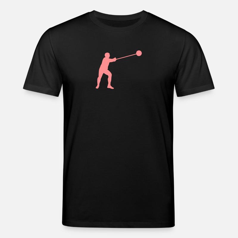 lancer marteau athlete silhouette2 - T-shirt bio CREATOR Stanley/Stella Unisexe - noir