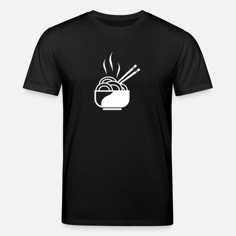 Nudeln mit Stäbchen - Stanley/Stella Unisex Bio-T-Shirt CREATOR  - Schwarz