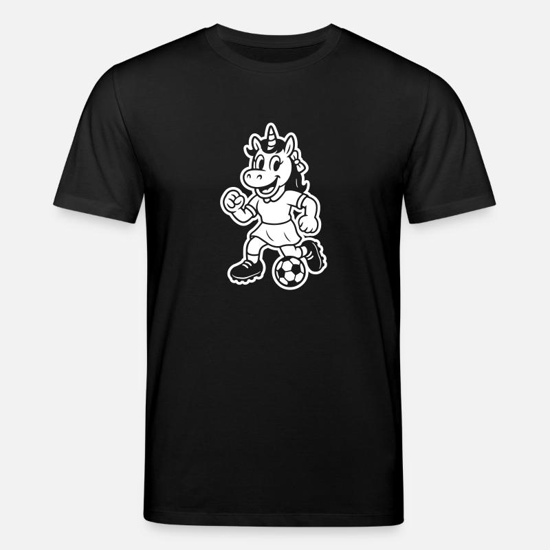 Fussball Einhorn - Stanley/Stella Unisex Bio-T-Shirt CREATOR  - Schwarz