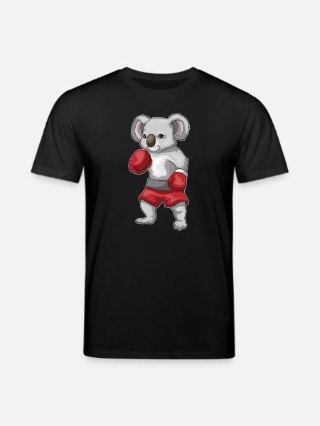 Koala Boxer Boxhandschuhe Boxen - Stanley/Stella Unisex Bio-T-Shirt CREATOR  - Schwarz