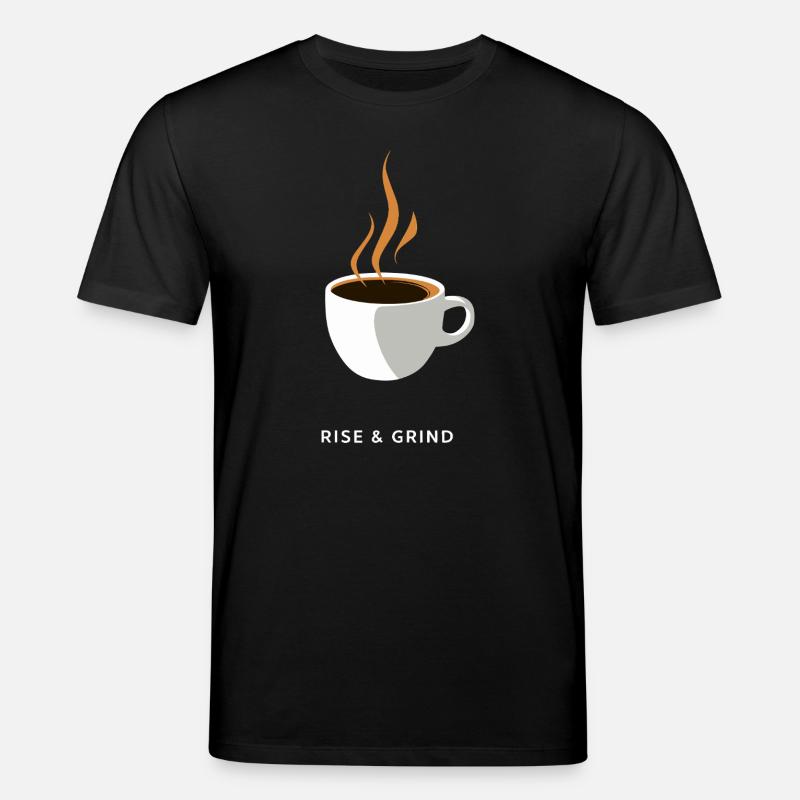 Dämpfende Kaffeemühle - Stanley/Stella Unisex Bio-T-Shirt CREATOR  - Schwarz