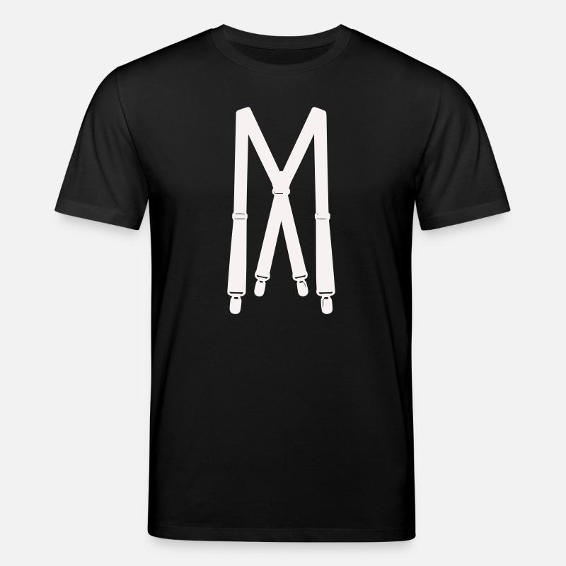 Illustration des bretelles blanches - T-shirt bio CREATOR Stanley/Stella Unisexe - noir