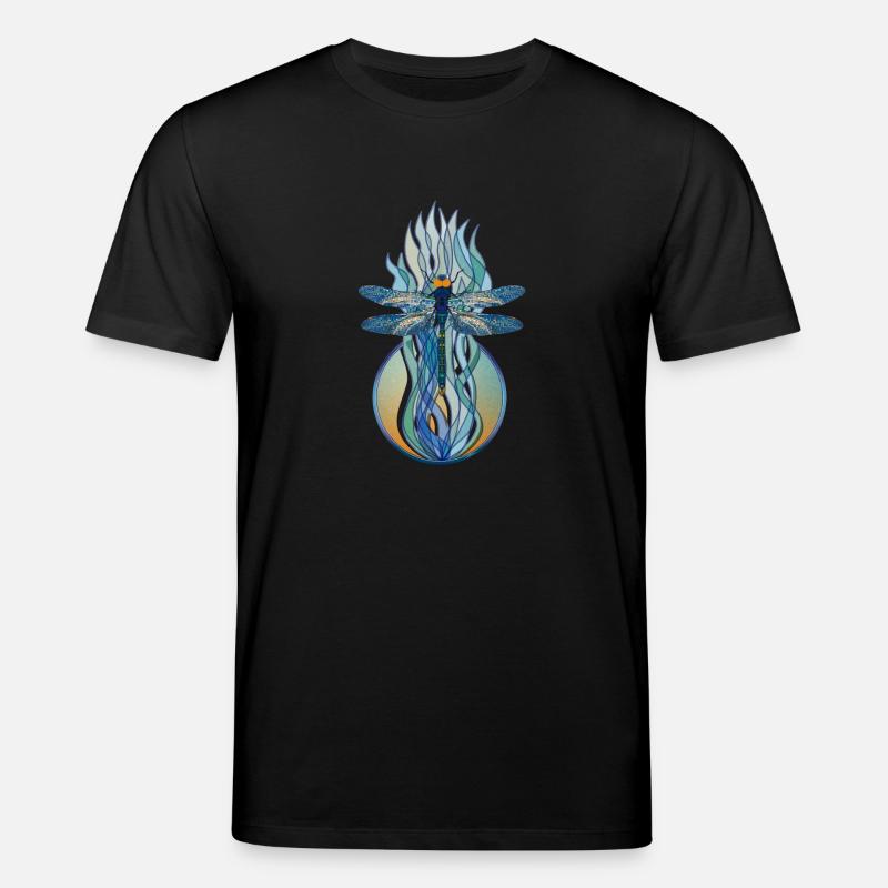Libelle Jugendstil - Stanley/Stella Unisex Bio-T-Shirt CREATOR  - Schwarz