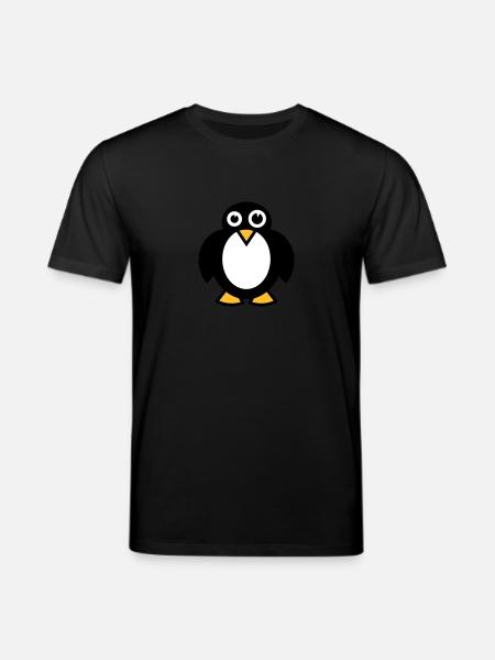 Lustiger Pinguin - Stanley/Stella Unisex Bio-T-Shirt CREATOR  - Schwarz