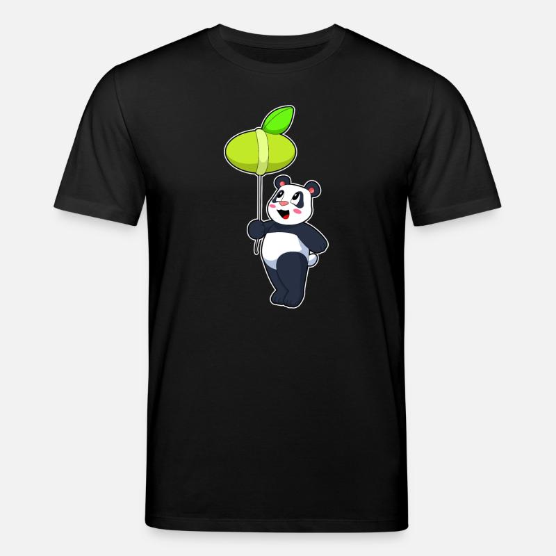 Ballon Panda - T-shirt bio CREATOR Stanley/Stella Unisexe - noir