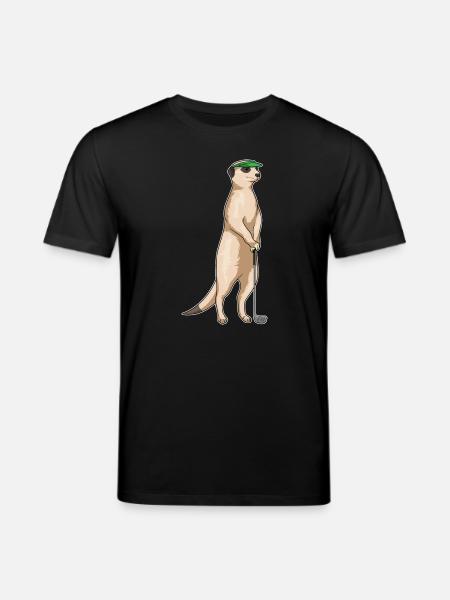 Erdmännchen Golf Golfschläger - Stanley/Stella Unisex Bio-T-Shirt CREATOR  - Schwarz