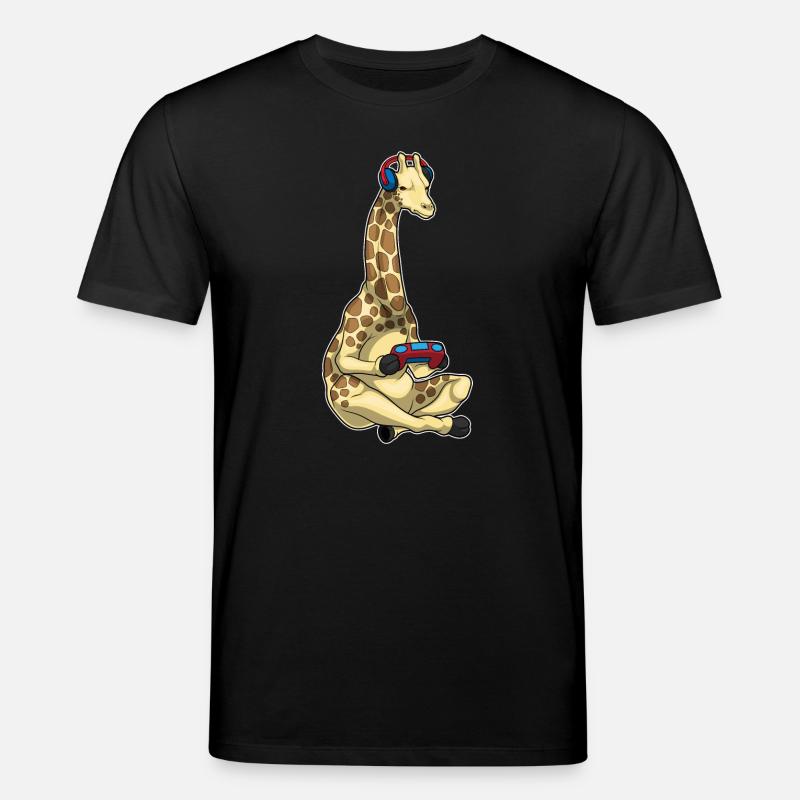 Giraffe Gamer Controller - Stanley/Stella Unisex Bio-T-Shirt CREATOR  - Schwarz