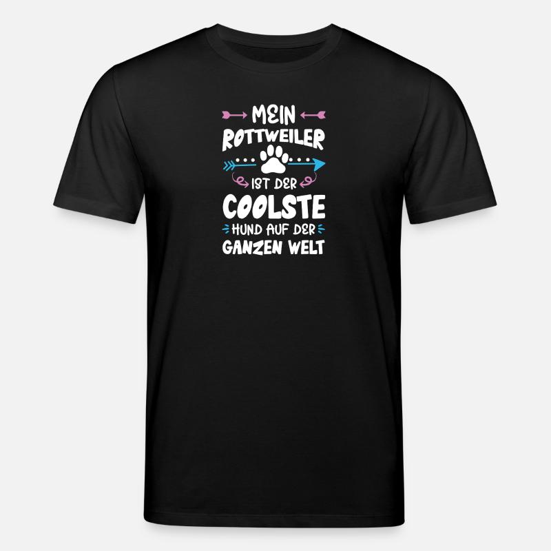 rottweiler hund spruch - Stanley/Stella Unisex Bio-T-Shirt CREATOR - Schwarz