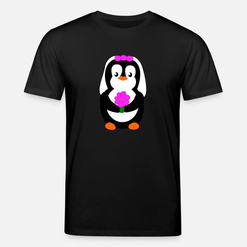 pengiun bride Pinguinbraut - Stanley/Stella Unisex Bio-T-Shirt CREATOR  - Schwarz