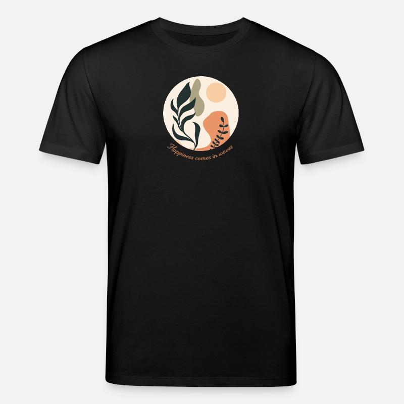 Happiness comes in waves - Stanley/Stella Unisex Bio-T-Shirt CREATOR - Schwarz