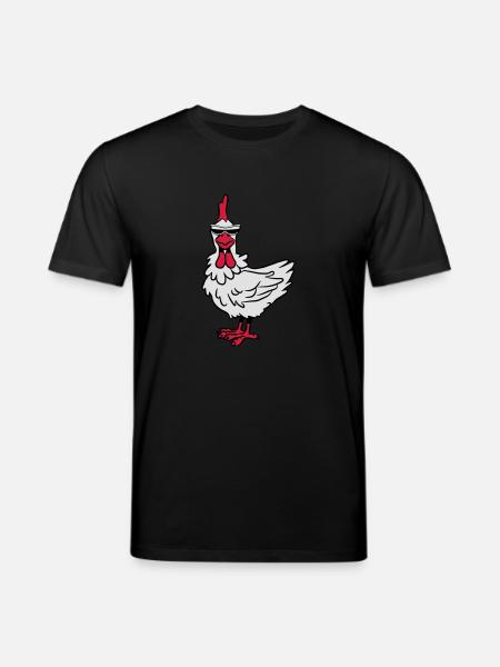 Chicken sunglasses - Stanley/Stella CREATOR Unisex Organic T-Shirt - black