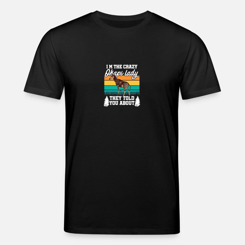 Okapi Natur pur - Stanley/Stella Unisex Bio-T-Shirt CREATOR  - Schwarz