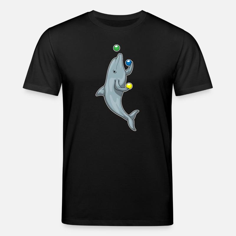 Delfin Jongleur Jonglieren - Stanley/Stella Unisex Bio-T-Shirt CREATOR - Schwarz