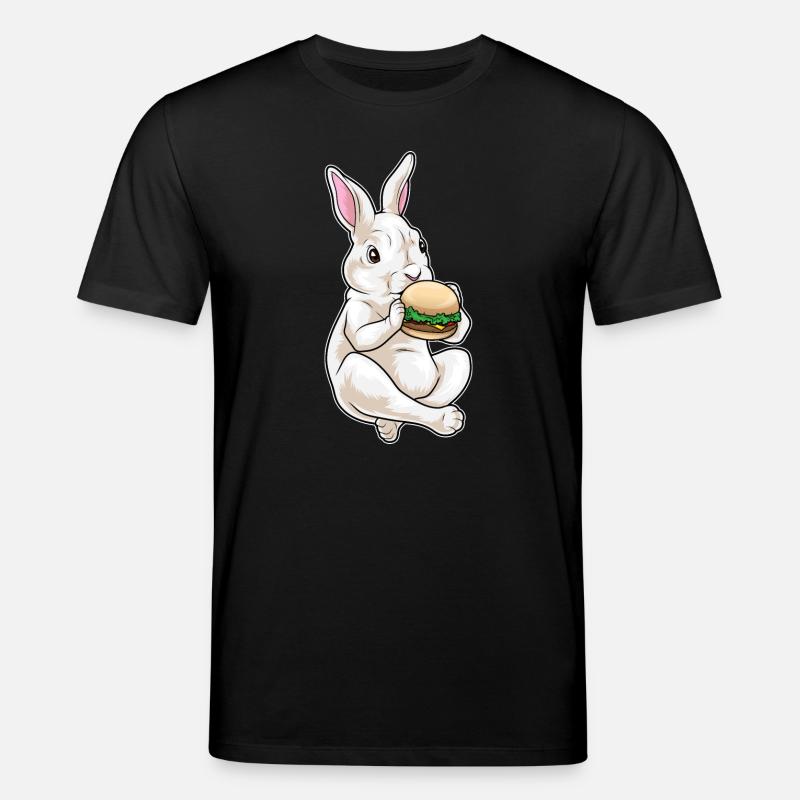 Bunny Cheeseburger - T-shirt bio CREATOR Stanley/Stella Unisexe - noir