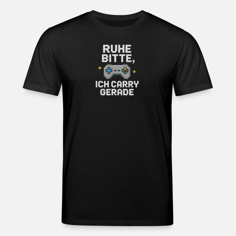 Ruhe Bitte Pixel Controller Grafik - Stanley/Stella Unisex Bio-T-Shirt CREATOR  - Schwarz