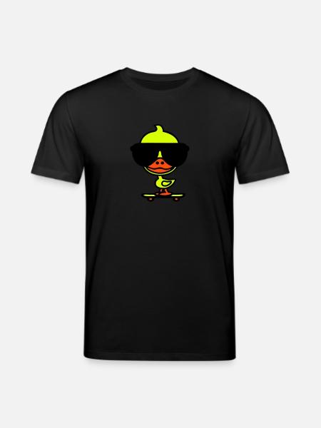Cool Duck Skateboard - Stanley/Stella CREATOR Unisex Organic T-Shirt - black